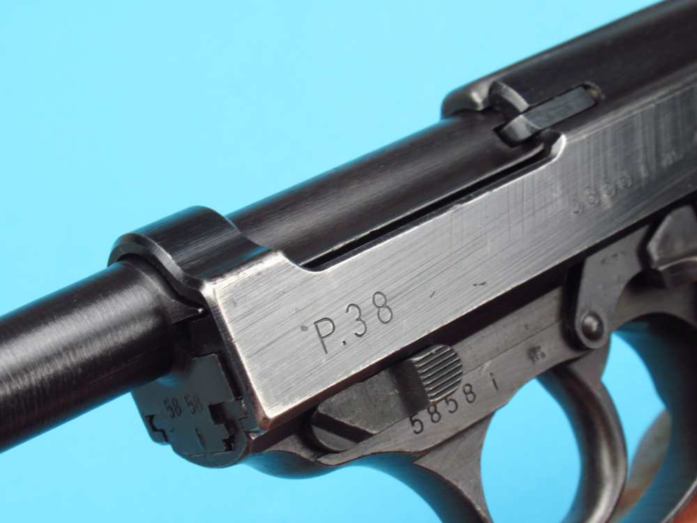 Late 1944 German WWII Walther P38 AC44 9mm Luger Mauser CYQ pistol-img-19
