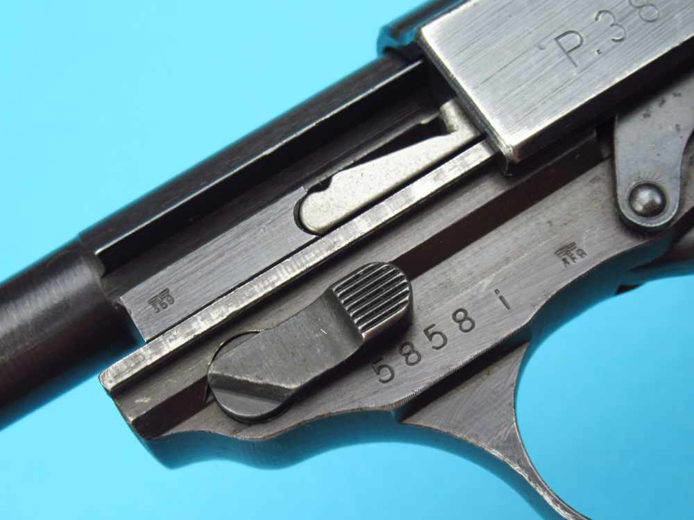 Late 1944 German WWII Walther P38 AC44 9mm Luger Mauser CYQ pistol-img-60