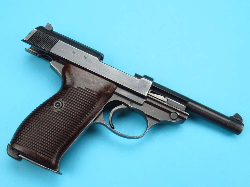 Late 1944 German WWII Walther P38 AC44 9mm Luger Mauser CYQ pistol-img-62