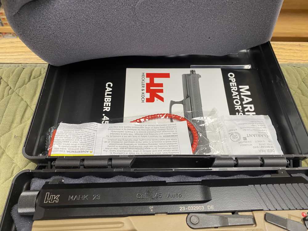 HK 81000868 Mark 23 45 ACP 12+1 5.87" Black Threaded Barrel FDE-img-5