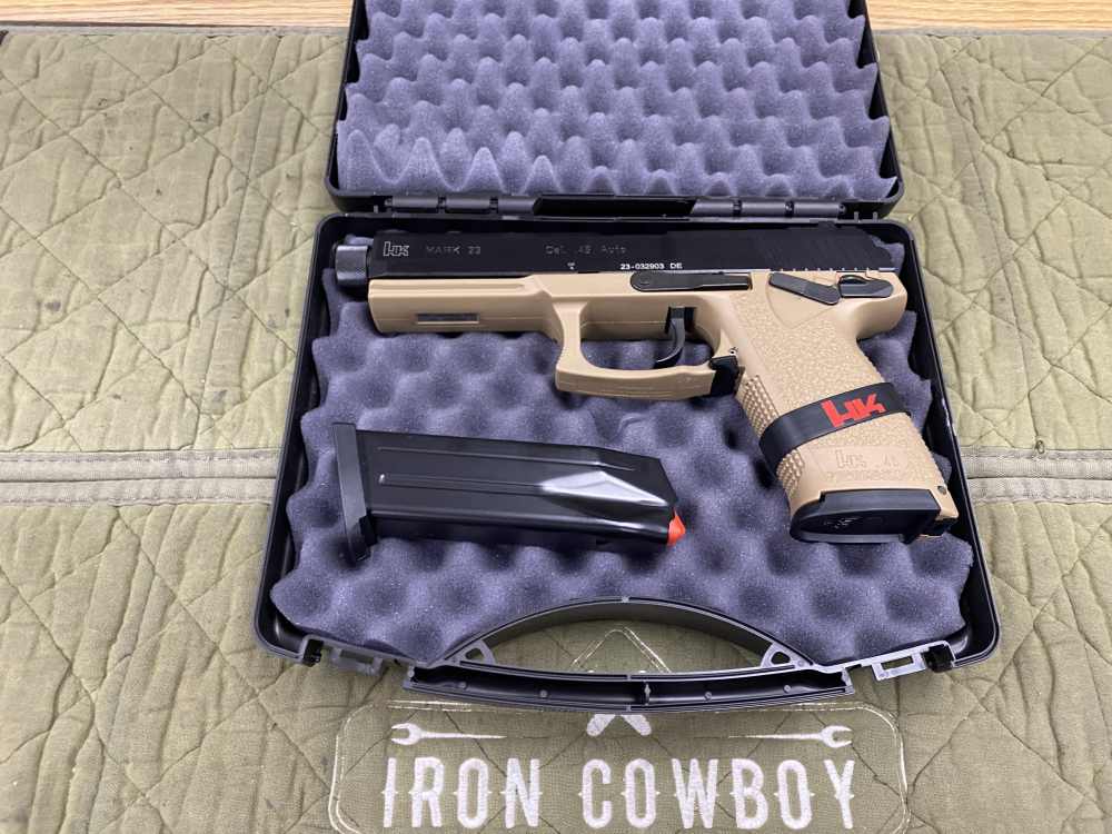 HK 81000868 Mark 23 45 ACP 12+1 5.87" Black Threaded Barrel FDE-img-0