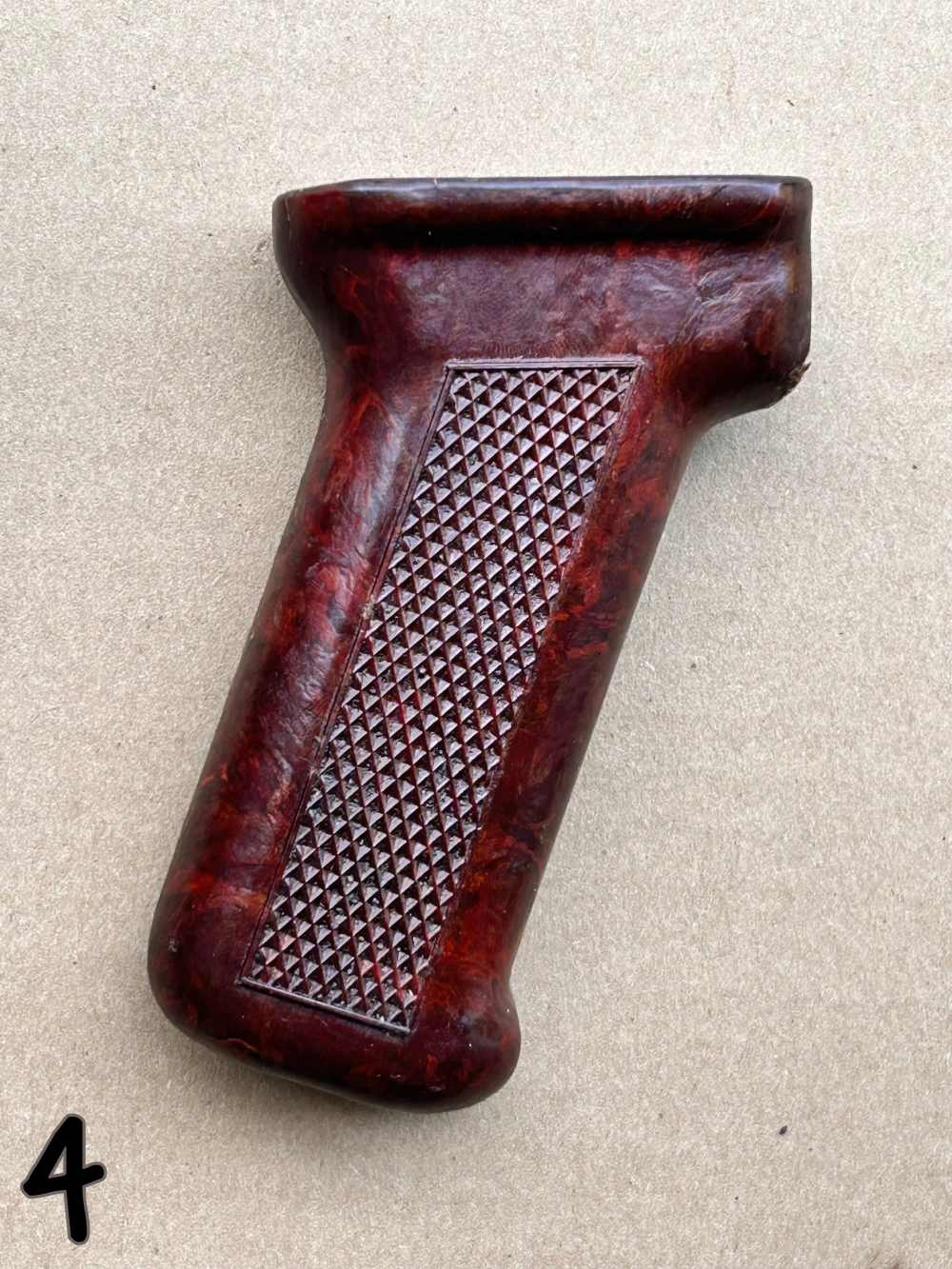 Excellent Condition Romanian Pistol Grip lot #4 ruby pattern-img-0