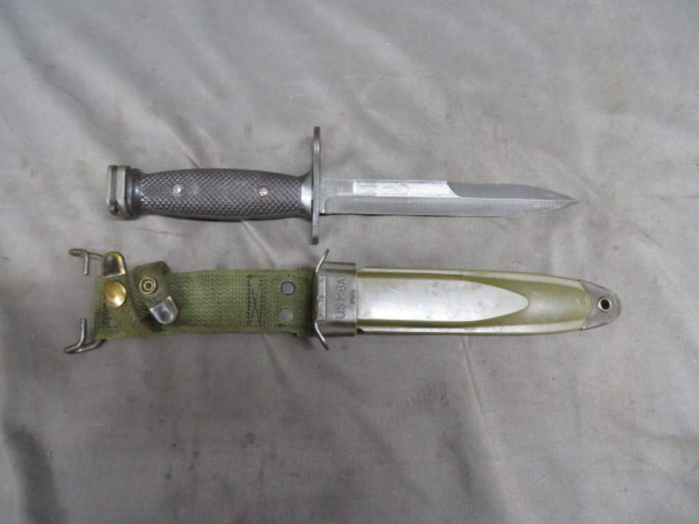 VIETNAM WAR US M7 BAYONET FOR M16 RIFLE-BAUER ORDNANCE CORP “BOC”-NICE-img-0