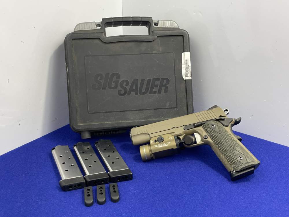 Sig Sauer 1911 Scorpion .45 ACP 5" FDE *PRE-INSTALLED STREAMLIGHT TLR-1 HL*-img-4