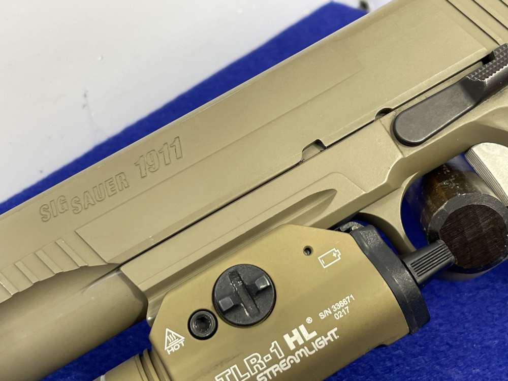 Sig Sauer 1911 Scorpion .45 ACP 5" FDE *PRE-INSTALLED STREAMLIGHT TLR-1 HL*-img-10