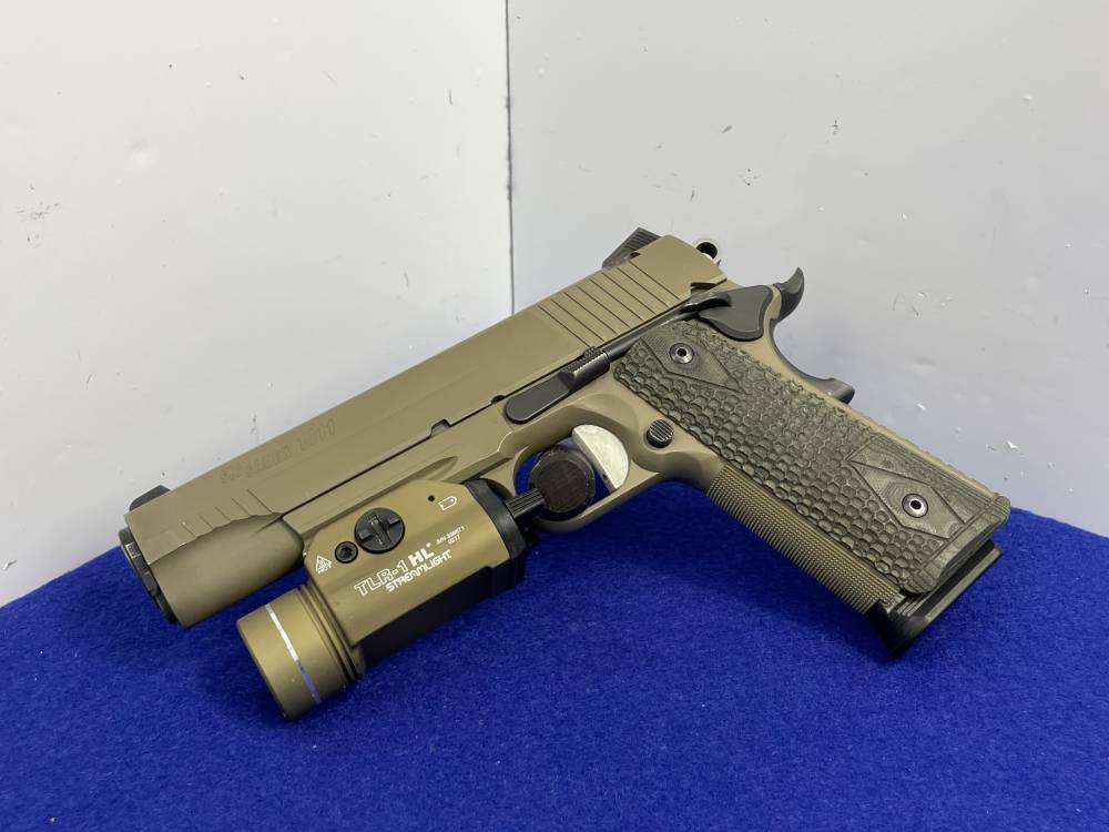 Sig Sauer 1911 Scorpion .45 ACP 5" FDE *PRE-INSTALLED STREAMLIGHT TLR-1 HL*-img-5