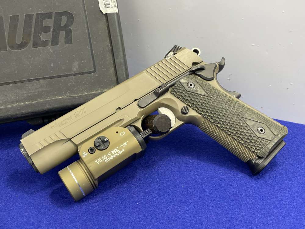 Sig Sauer 1911 Scorpion .45 ACP 5" FDE *PRE-INSTALLED STREAMLIGHT TLR-1 HL*-img-3