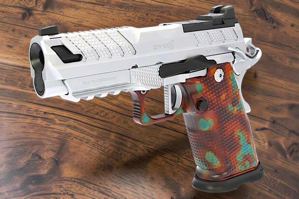 NEW MODEL "TAYLOR" MADE COLOR CASE ANODIZED FUSION XP PRO 4" V2 AMBI TR 9mm-img-6