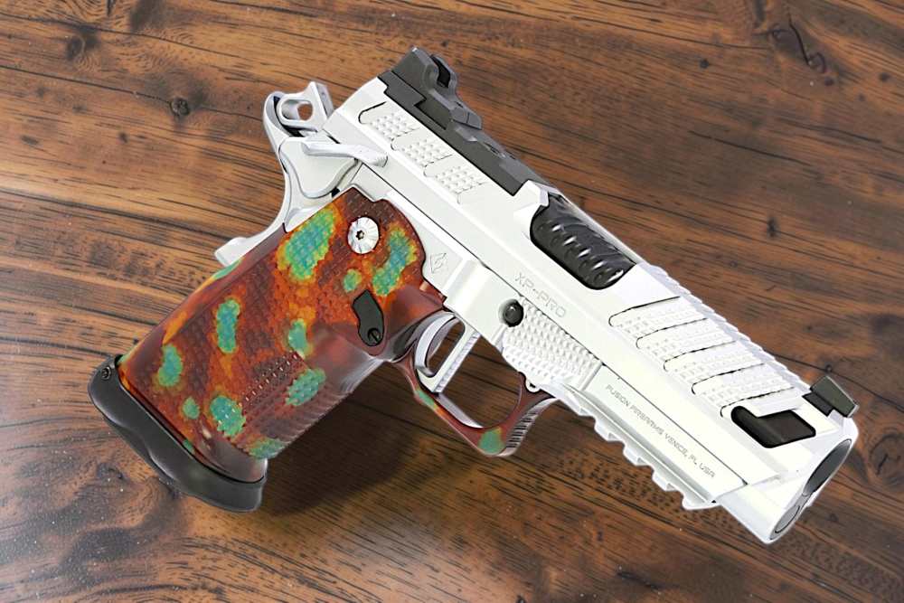 NEW MODEL "TAYLOR" MADE COLOR CASE ANODIZED FUSION XP PRO 4" V2 AMBI TR 9mm-img-2