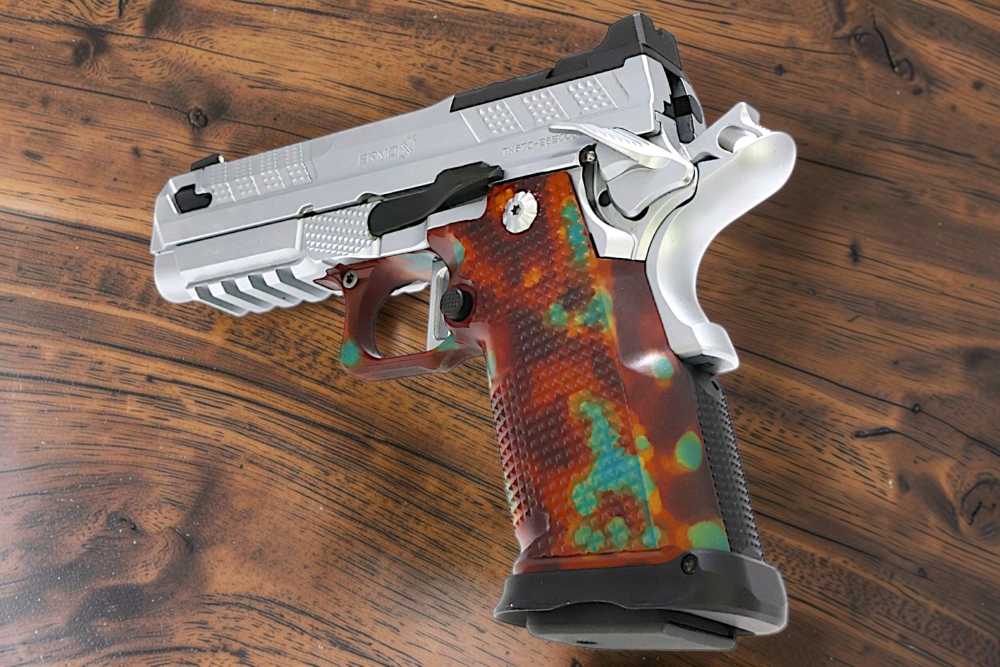 NEW MODEL "TAYLOR" MADE COLOR CASE ANODIZED FUSION XP PRO 4" V2 AMBI TR 9mm-img-3