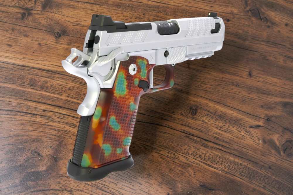 NEW MODEL "TAYLOR" MADE COLOR CASE ANODIZED FUSION XP PRO 4" V2 AMBI TR 9mm-img-8