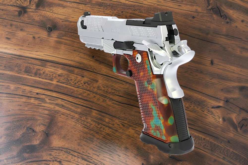 NEW MODEL "TAYLOR" MADE COLOR CASE ANODIZED FUSION XP PRO 4" V2 AMBI TR 9mm-img-7