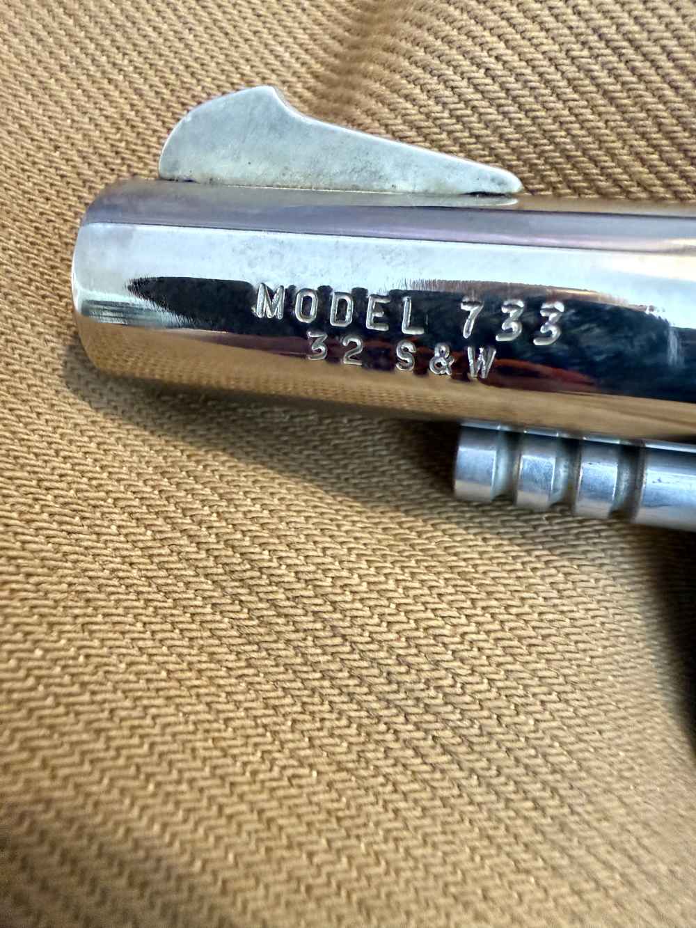 H&R Model 733 Revolver. .32 SW. 1971 mfg. C&R. With holster and lock. -img-12