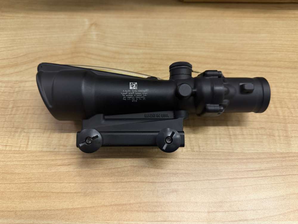 Trijicon acog 3.5x35 308 bdc/ft amber chevron bac -img-3