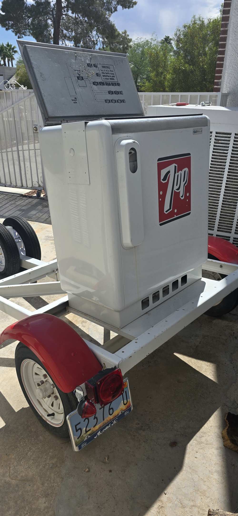ANTIQE POP COOLER TRAILER    make offer-img-0