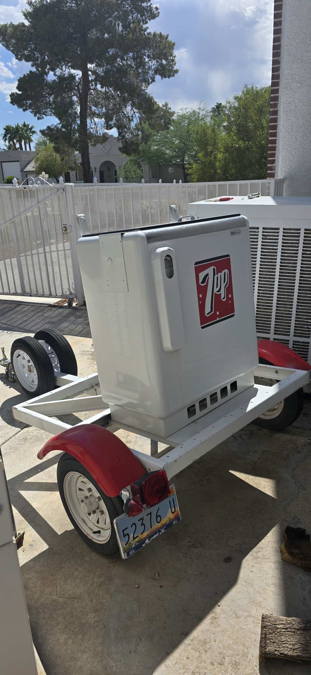 ANTIQE POP COOLER TRAILER    make offer-img-1