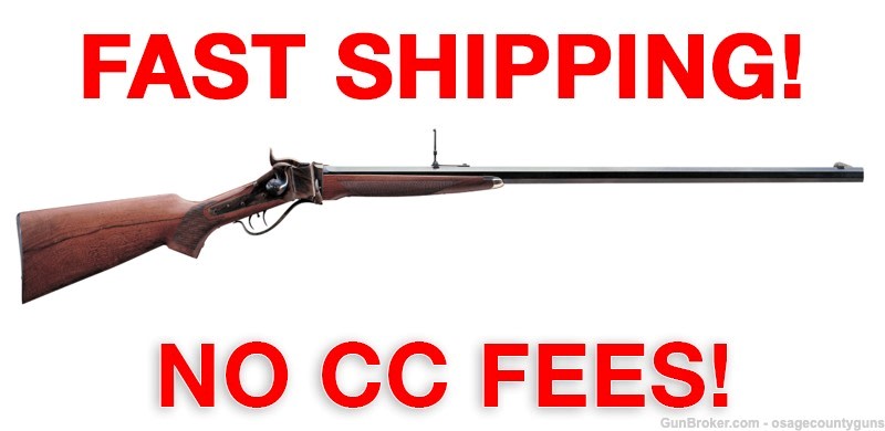 Uberti 1874 Sharps Special, Checkered Pistol Grip - 32" - .45-70 Gov-img-0