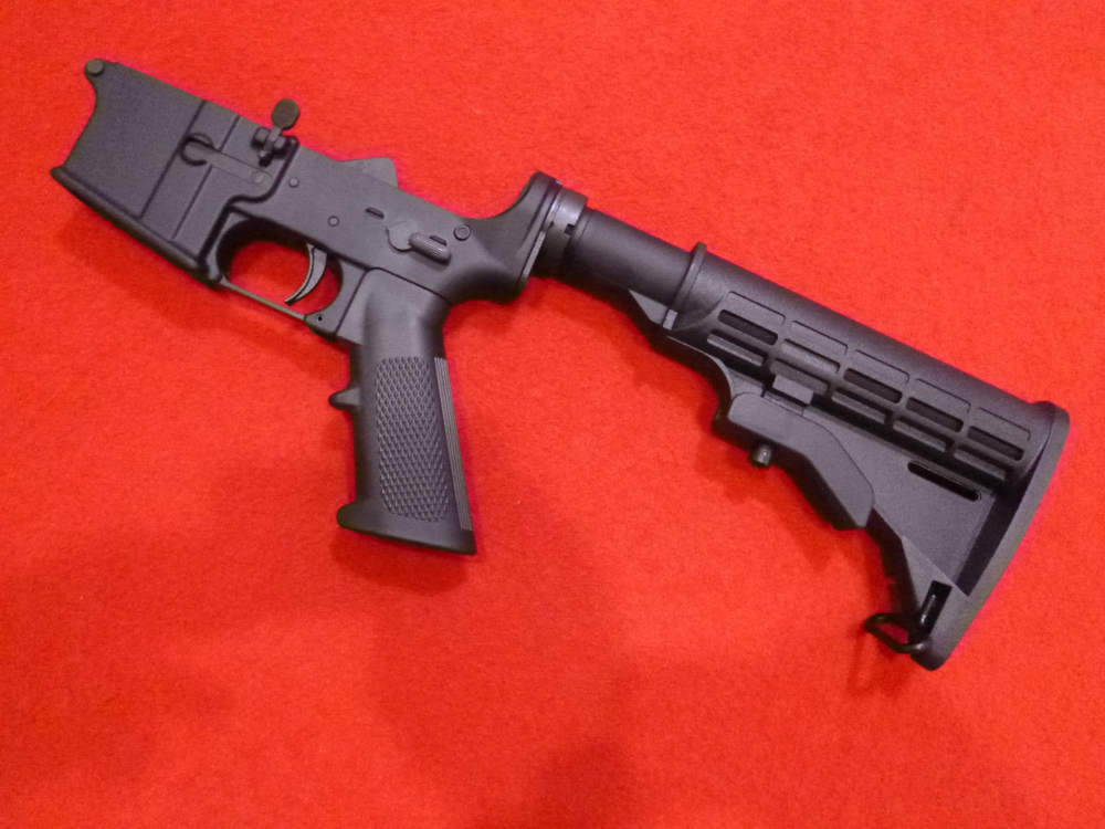 AR15 Complete Retro Lower Receiver with M4 Stock-img-0
