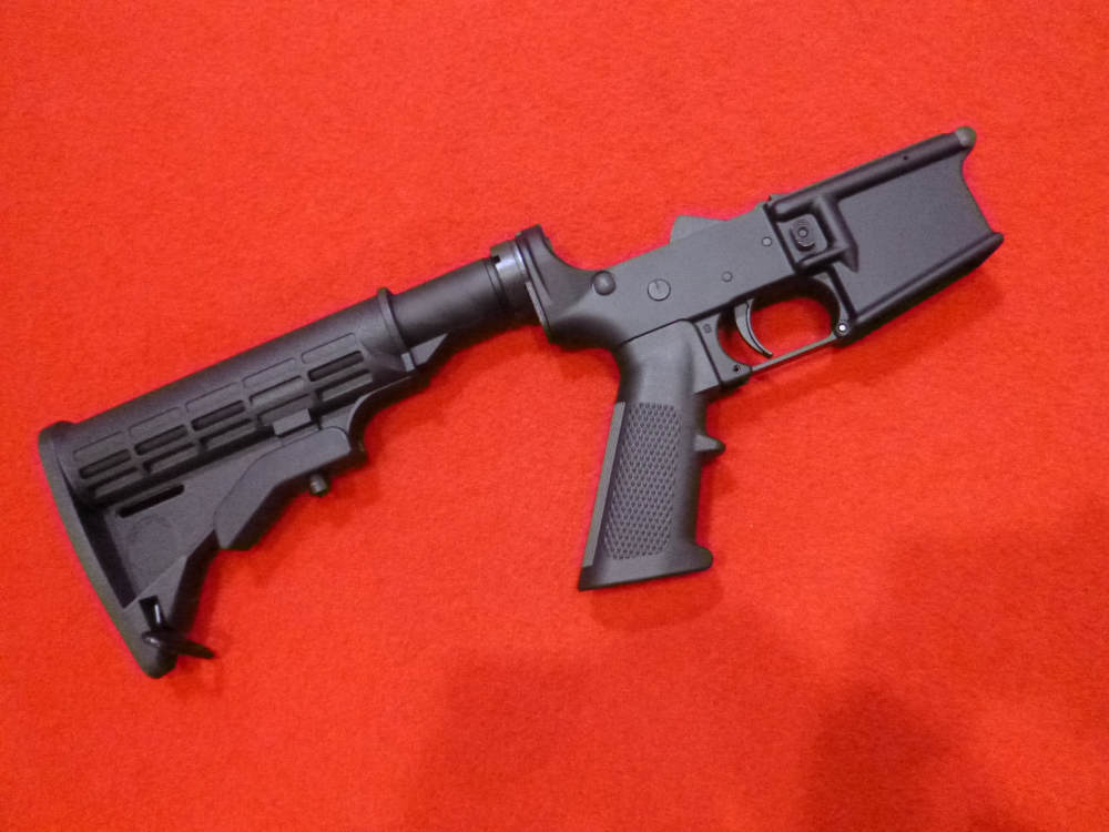 AR15 Complete Retro Lower Receiver with M4 Stock-img-6