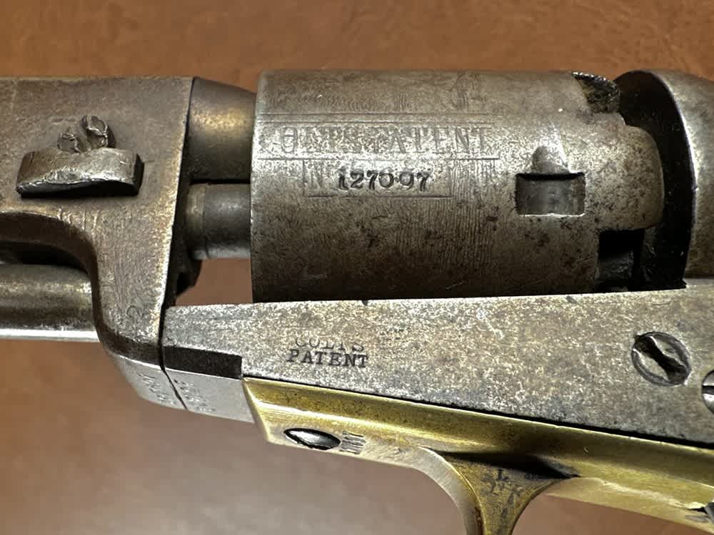 1849 Colt Percussion .31 Cal Cap & Ball Pocket Revolver 5-Shot 5" Bbl 1856-img-2