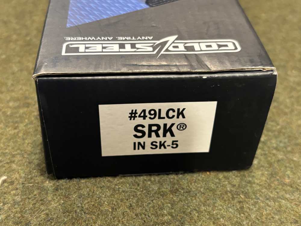 New Old Stock - Cold Steel SRK Knife and Kydex Sheath - Excellent Condition-img-62