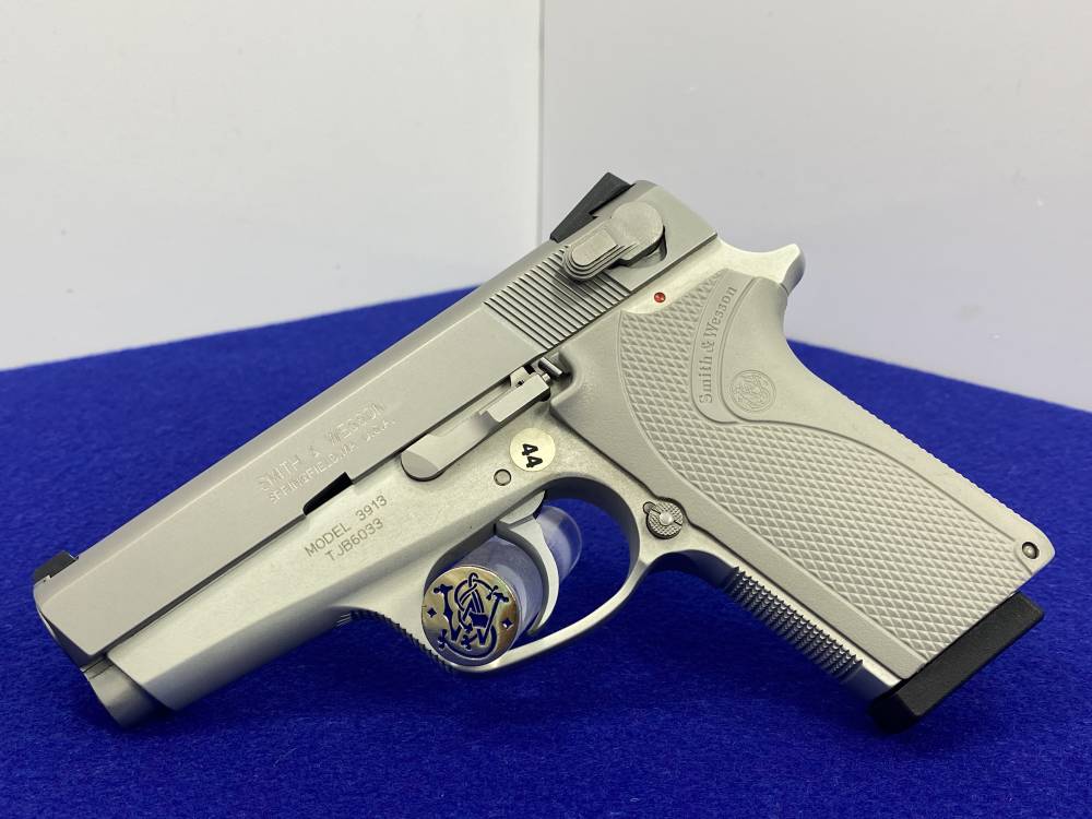 1991 Smith Wesson 3913 LadySmith 9mm Stainless 3.5" *3RD GEN SINGLE-STACK*-img-6