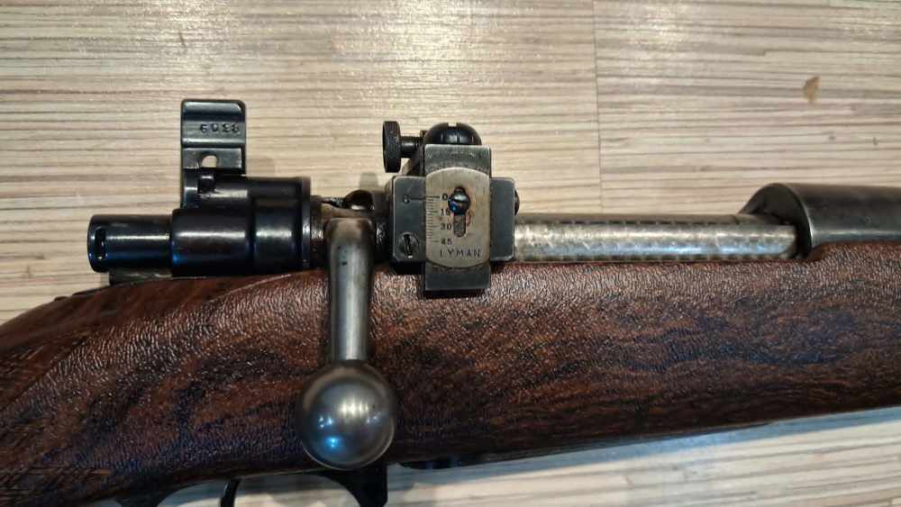MAUSER K98 8MM RAM-LINE SPORTER STOCK LYMAN PEEP SIGHT NICE!-img-5