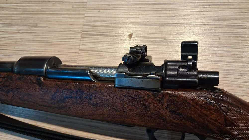 MAUSER K98 8MM RAM-LINE SPORTER STOCK LYMAN PEEP SIGHT NICE!-img-11