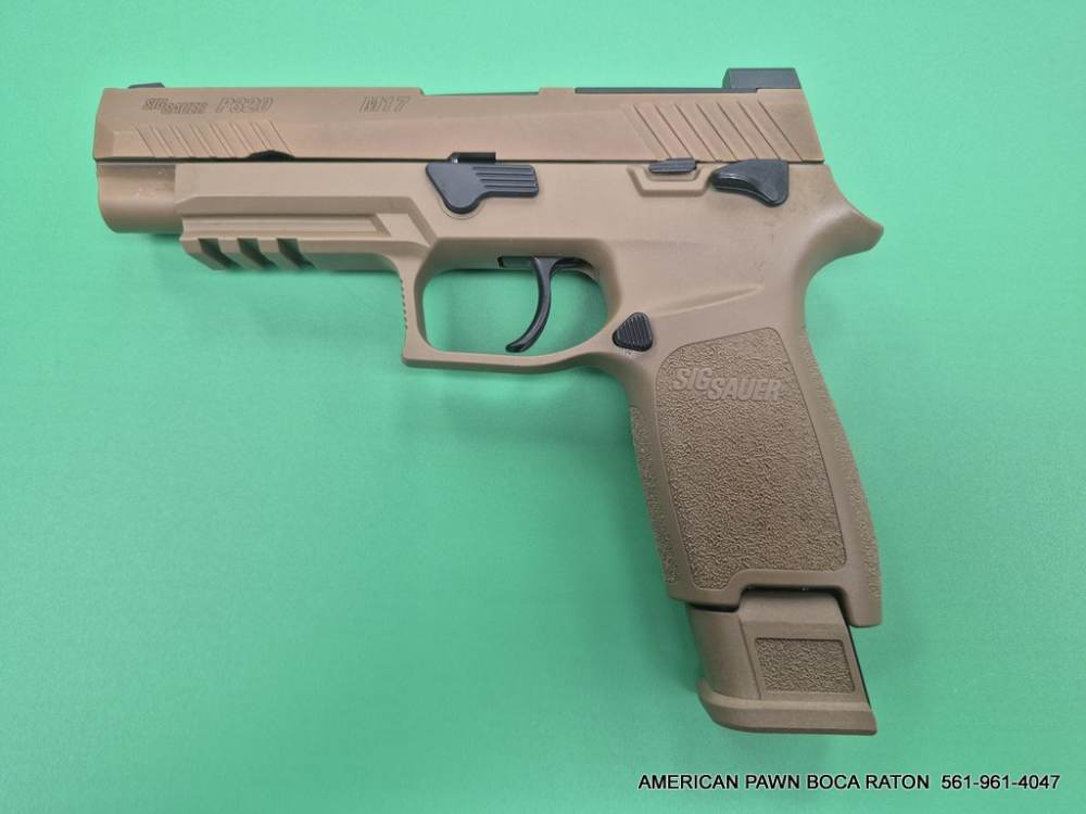 SIG SAUER P320 M17 320F-9-M17-MS FDE , 9MM , 4.7" BARREL OPTIC READY BX.3MG-img-0