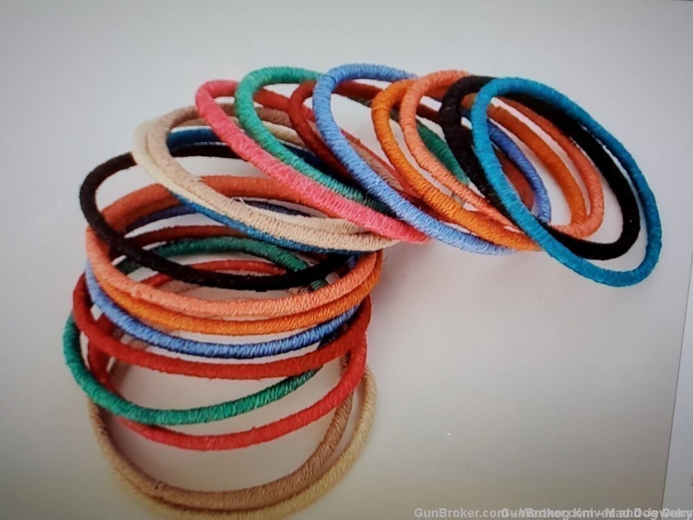 Tintsaba Swaziland 20 Multicolored Sisal Wrist Bangles. 3" Dia. TS12.-img-1