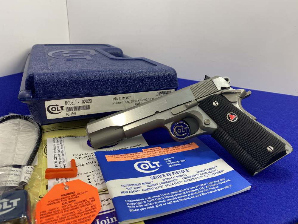 Colt Delta Elite MKIV 10mm Stainless 5" *TIMELESS COLT 1911*-img-31