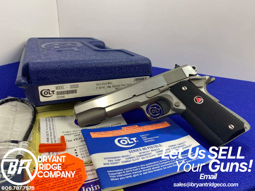 Colt Delta Elite MKIV 10mm Stainless 5" *TIMELESS COLT 1911*-img-0
