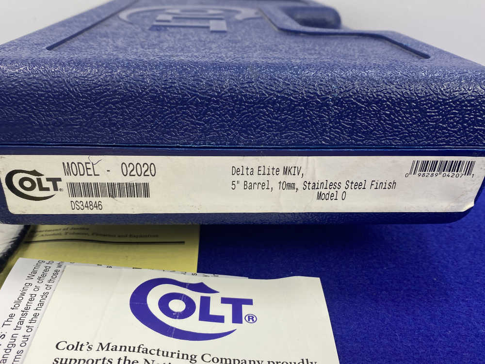 Colt Delta Elite MKIV 10mm Stainless 5" *TIMELESS COLT 1911*-img-4
