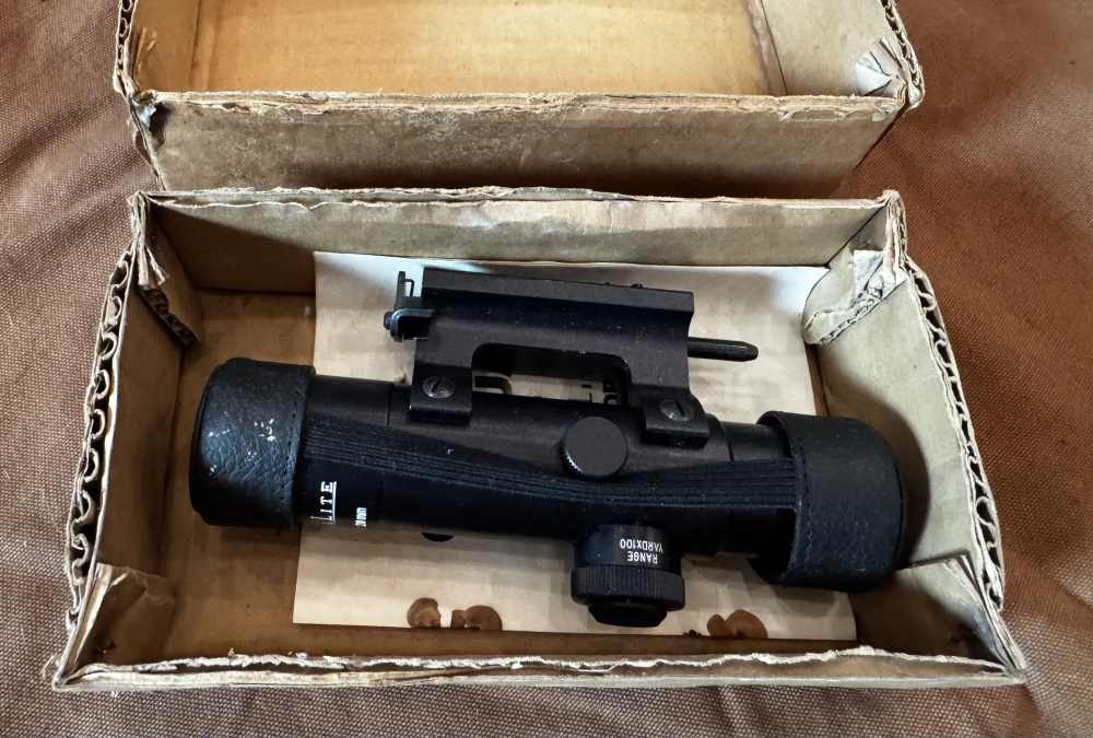 Vintage ArmaLite AR-180 2.75x Telescopic Sight w/ Original Box & Manual-img-0