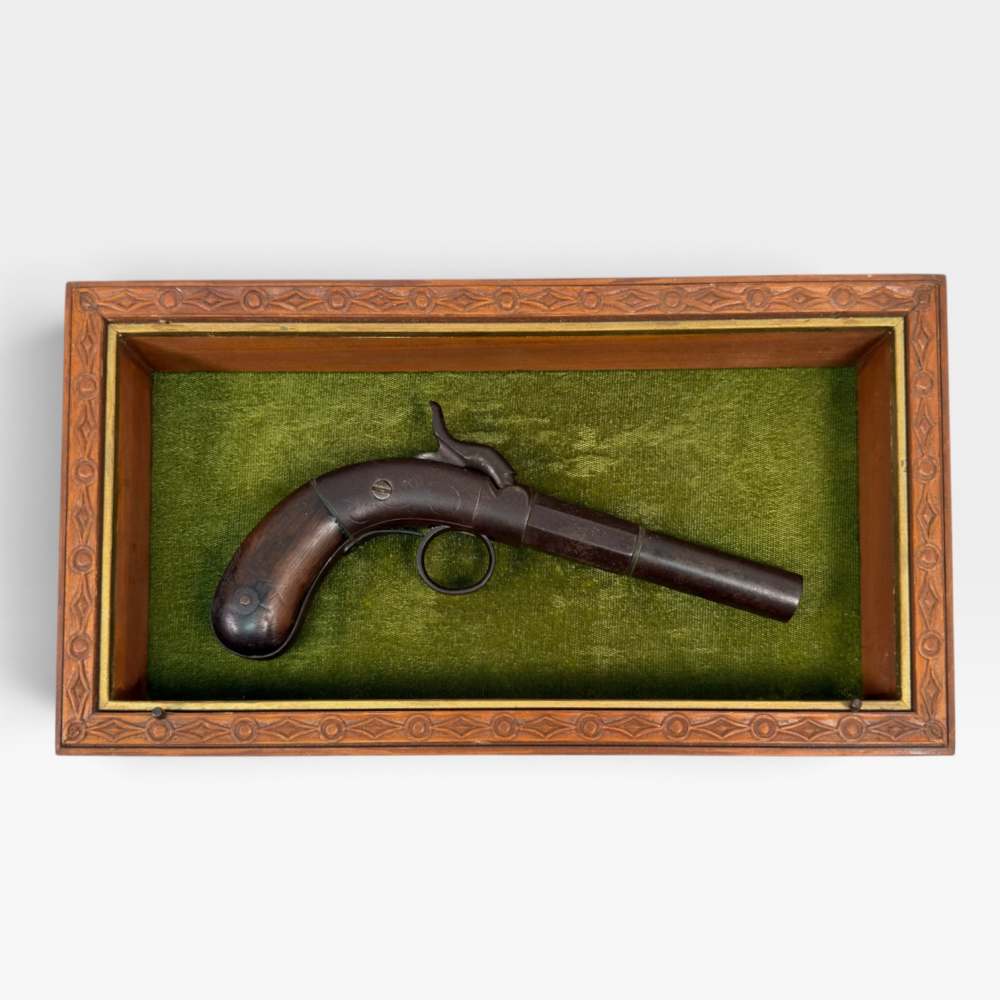 Antique Circa 1855 Bacon Ring-Trigger Pistol .36 caliber-img-0