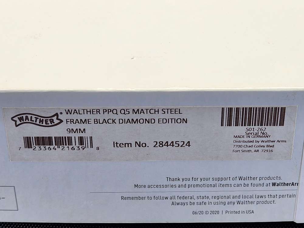 Walther PPQ Q5 Match Steel Frame Meister Manufakur Black Diamond -img-37
