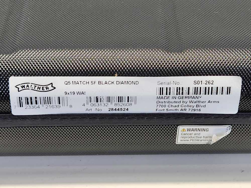 Walther PPQ Q5 Match Steel Frame Meister Manufakur Black Diamond -img-36