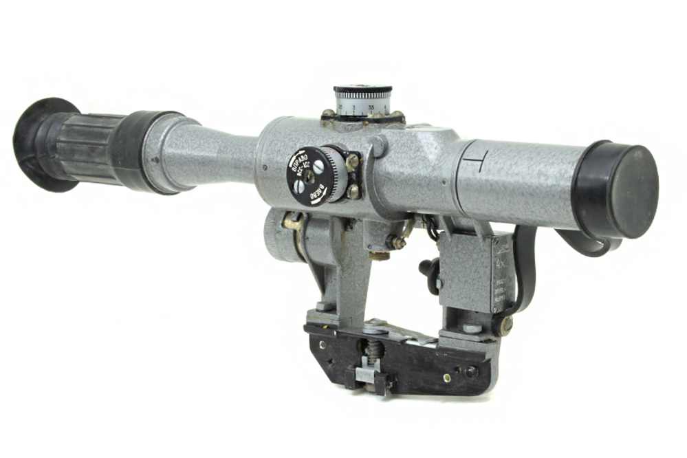 POSP 4x24 Side Mount Scope w/ Case for PSL, Dragunov, SVD, with Side Rail-img-1