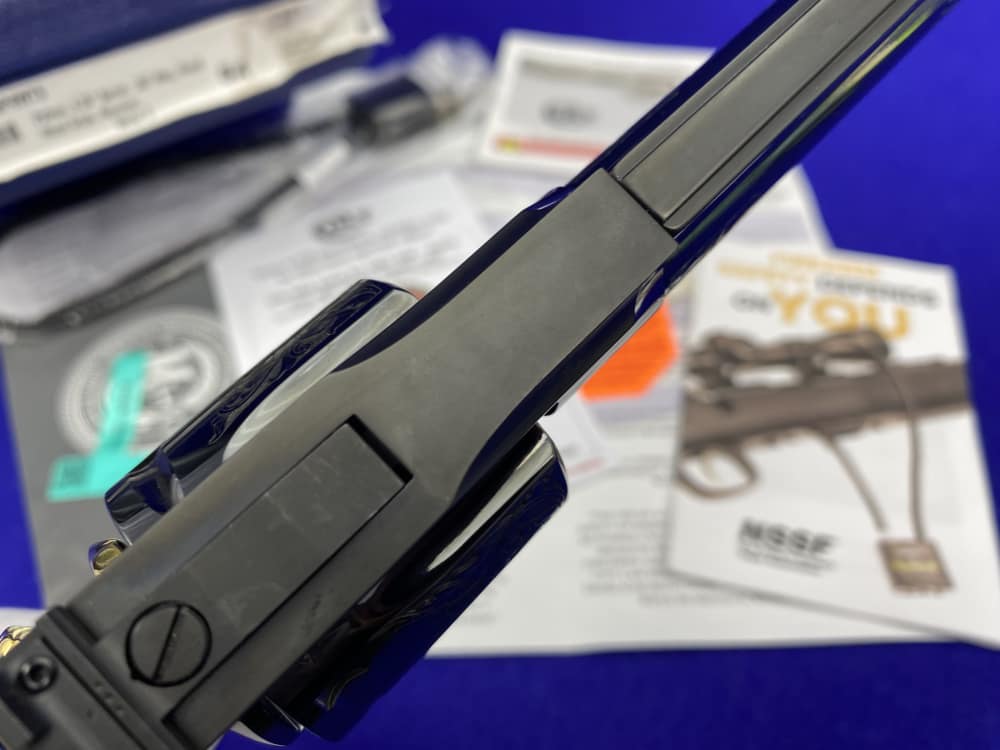 Colt Python .357 Mag Blued 4.25" *GORGEOUS SCROLL GOLD INLAY ENGRAVED*-img-33