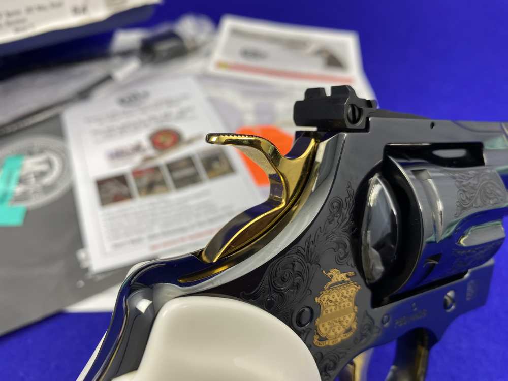 Colt Python .357 Mag Blued 4.25" *GORGEOUS SCROLL GOLD INLAY ENGRAVED*-img-31