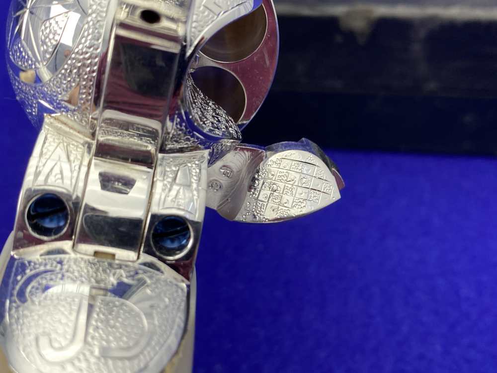 *KELLY LASTER CATTLE BRAND ENGRAVED* USFA SAA Silver Plated & Fire Blue .45-img-73