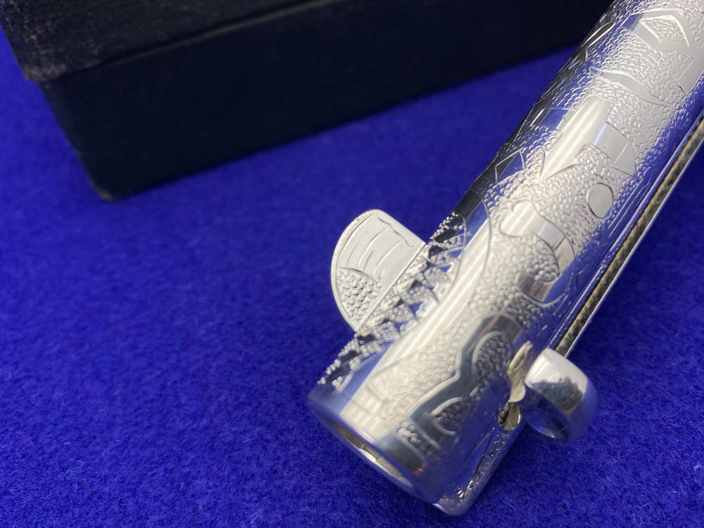 *KELLY LASTER CATTLE BRAND ENGRAVED* USFA SAA Silver Plated & Fire Blue .45-img-16