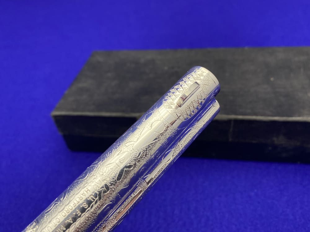 *KELLY LASTER CATTLE BRAND ENGRAVED* USFA SAA Silver Plated & Fire Blue .45-img-38