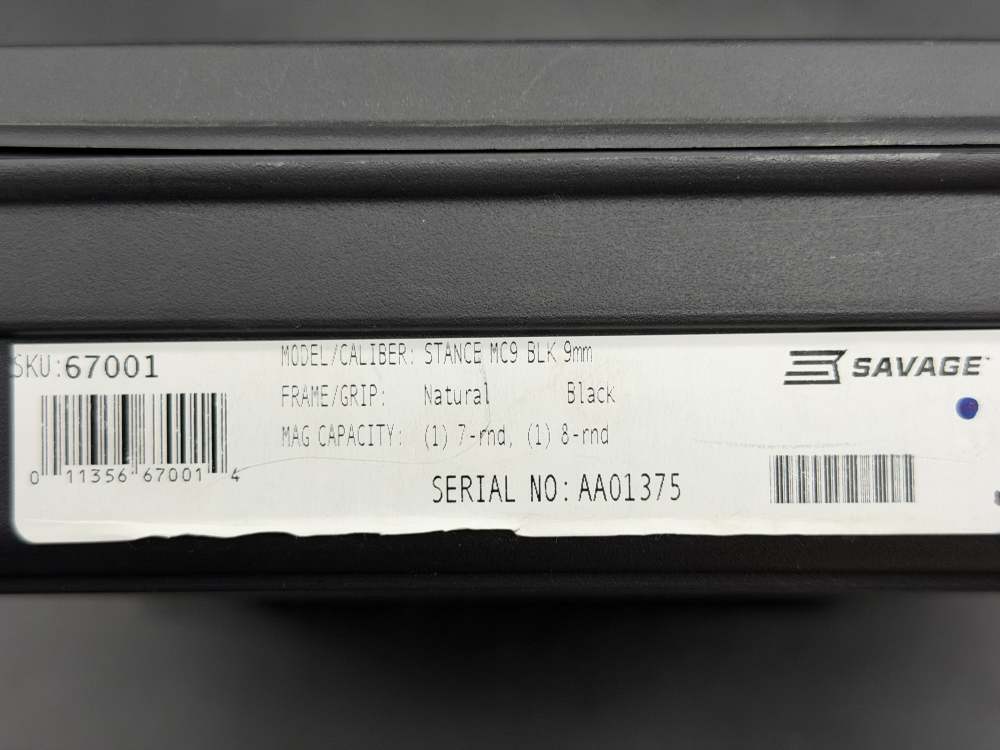 Savage Stance 9MM Brand New In Box 2 Magazines SKU 67001 Layaway-img-2