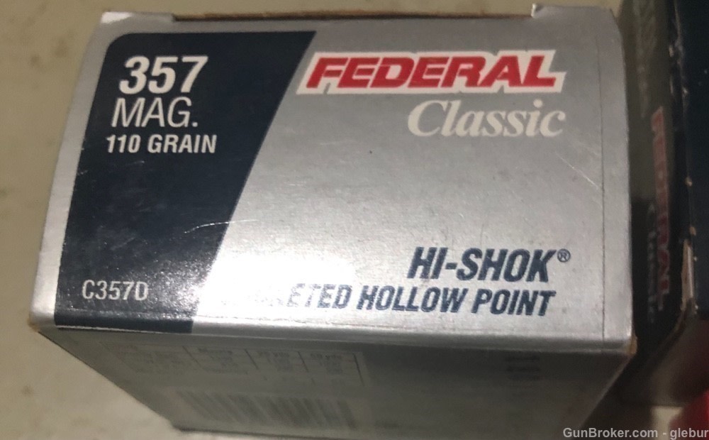 Federal 357 Mag 110 Grain C3570 20 Rounds-img-0