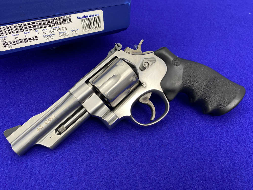 1996 Smith Wesson 625-6 .45 Colt Stainless *FANTASTIC "MOUNTAIN GUN" MODEL*-img-39