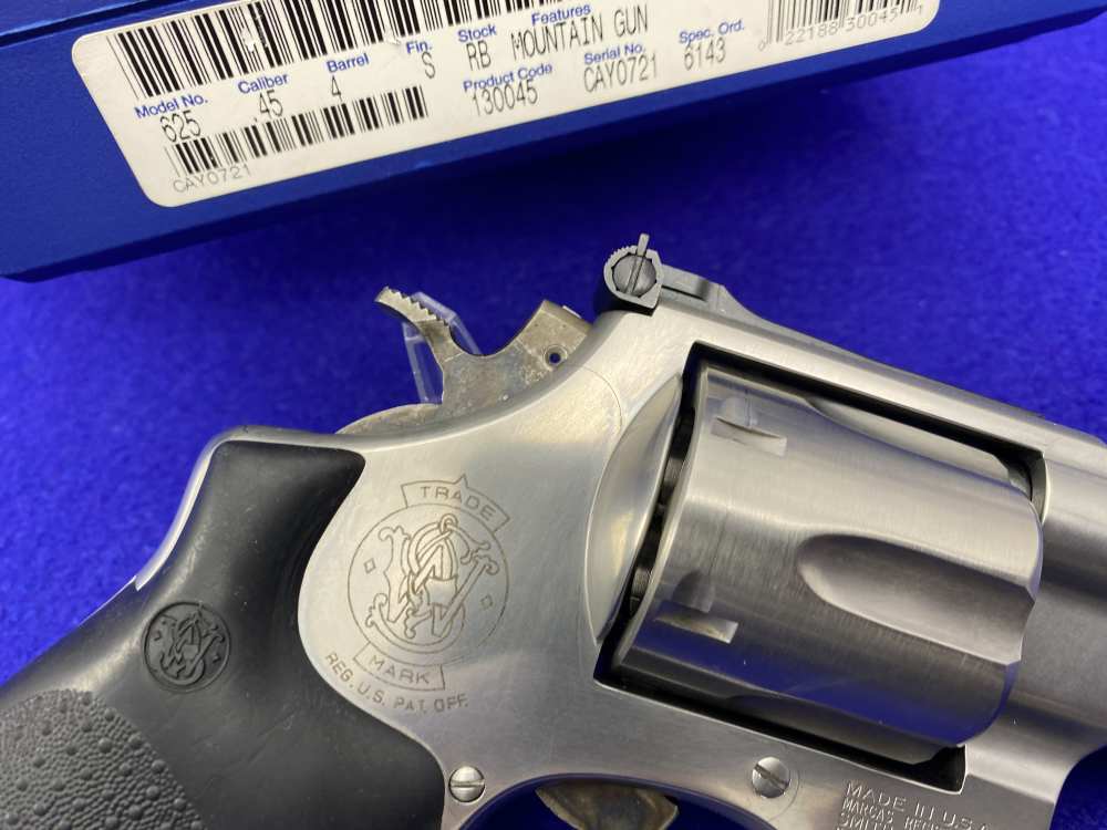 1996 Smith Wesson 625-6 .45 Colt Stainless *FANTASTIC "MOUNTAIN GUN" MODEL*-img-16