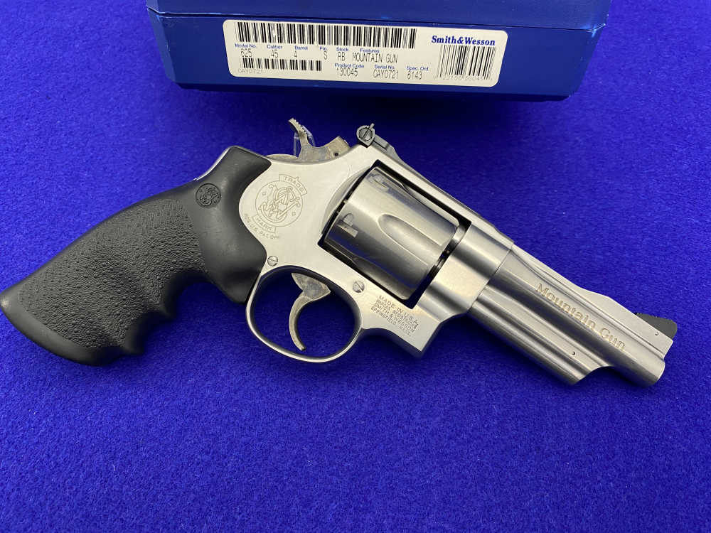 1996 Smith Wesson 625-6 .45 Colt Stainless *FANTASTIC "MOUNTAIN GUN" MODEL*-img-12