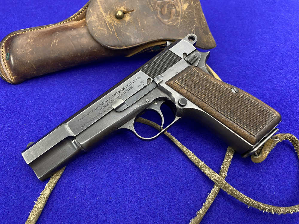Early German Browning Hi-Power 9mm 4.7" *LOW FOUR DIGIT SERIAL NUMBER*-img-3