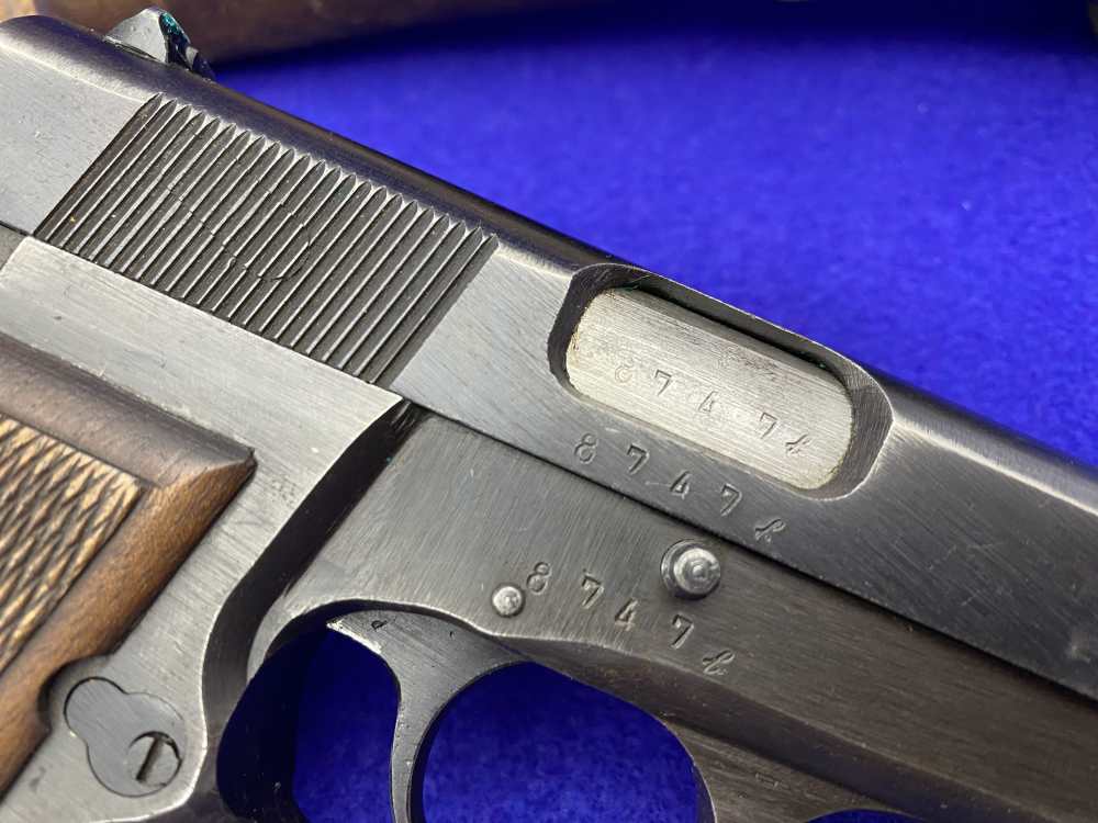 Early German Browning Hi-Power 9mm 4.7" *LOW FOUR DIGIT SERIAL NUMBER*-img-17